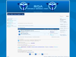 RDA's Webpage and Forums