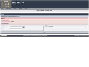 Free forum : RHHS Math Club