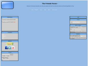 Forum gratuit : Welcome To The Friends Forum