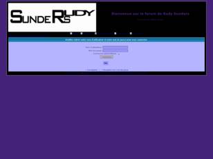 Bienvenue sur le forum Rudy Sunders