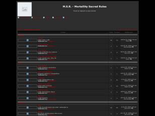 M.S.R. - Mortallity Sacred Rules