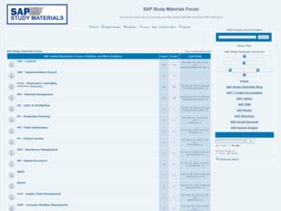 SAP forum: SAP Study Materials