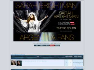 Foro gratis : Sarah Brightman Argentina Fans