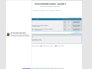 Forum d'entraide scolaire - seconde 4