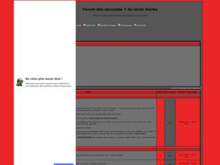 Forum des secondes 7 du lycee Hoche