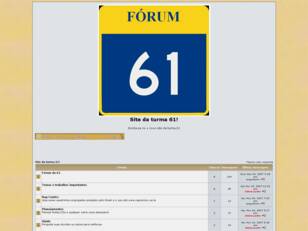 Forum gratis : Site da turma 61!