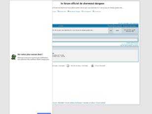 le forum officiel de sherwood dungeon