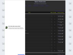 Bienvenue sur le forum officiel de SpaceDestructor