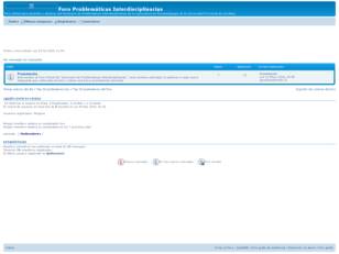 Foro Problemáticas Interdisciplinarias