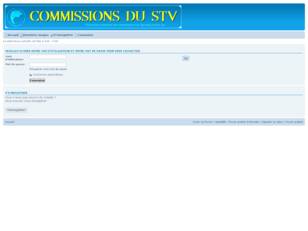 creer un forum : les commissions du STV