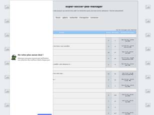 creer un forum : super-soccer-pes-manager