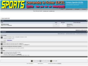 Fichiers Sportifs EXCEL