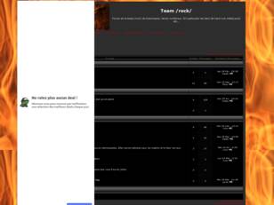 creer un forum : Team /rock/