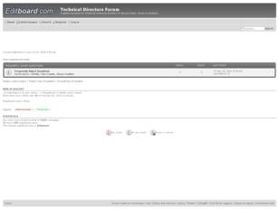 Free forum : Technical Directors Forum