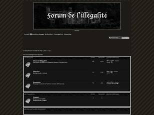 creer un forum : Forum de l'illegalite