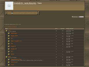 creer un forum : Terminale S1 - Lycee Descartes -