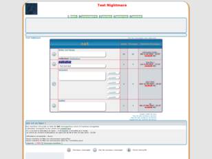 créer un forum : Test Nightmare