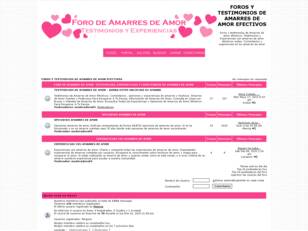 TESTIMONIOS DE AMARRES DE AMOR - FOROS DE OPINIONES Y COMENTARIOS