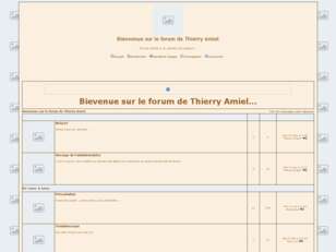 Bienvenue sur le forum de Thierry Amiel