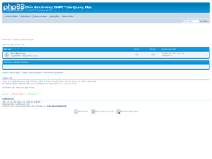 Diễn đàn trưòng THPT Trần Quang Khải