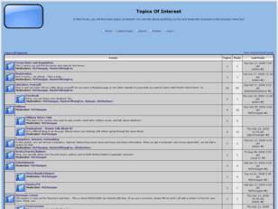 Free forum : Topics Of Interest