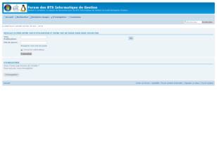 Forum des BTS Informatique de Gestion