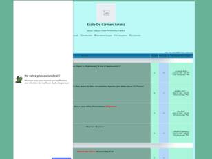 creer un forum : Ecole De Carmen Arranz