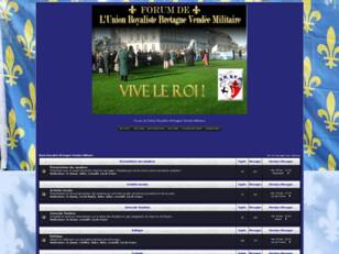 Forum de l'Union Royaliste Bretagne Vendée Militaire