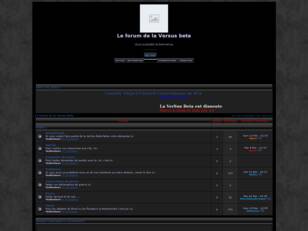 Le forum de la Versus beta