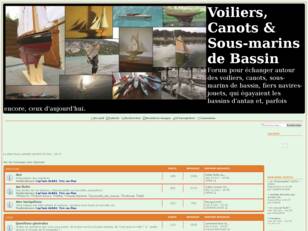 Voiliers et canots de bassin