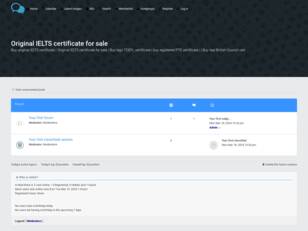 Original IELTS certificate for sale