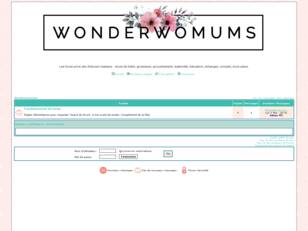 Wonderwomums, le forum