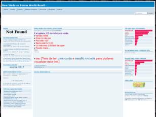 Bem Vindo ao Forum World-Brasil
