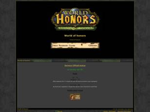 World of honors
