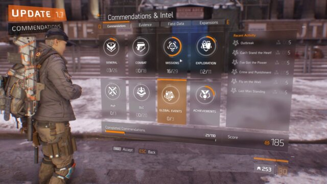 Main photo The Division – MAJ 1.7 : Aperçu des “Recommandations”