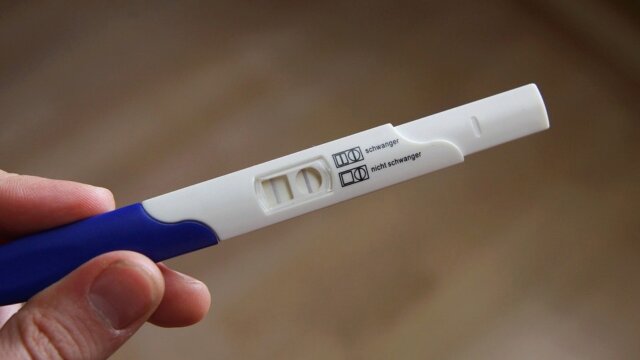 Main photo Le test de grossesse