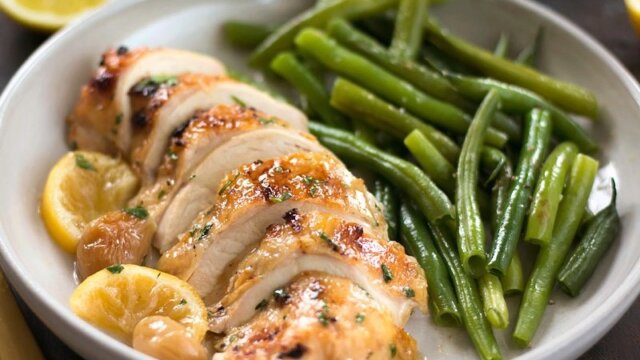 Crock Pot Meal- Roasted Herb Chicken with Lemon