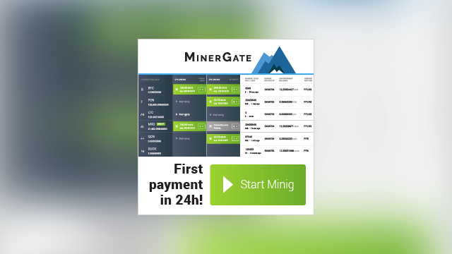 Main photo MinerGate - Cryptocurrency mining pool & easiest GUI miner