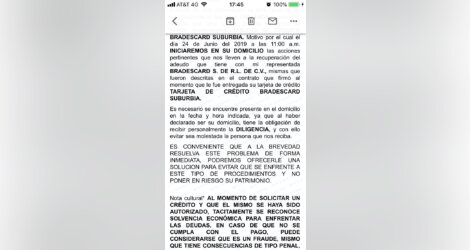 NOTIFICACIÓN DE DEMANDA DE PAGO  