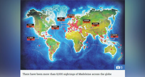 WORLD WITNESSES How many Madeleine McCann ‘sightings’ have there been around the world and where were they?