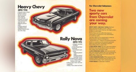 Heavy Chevy (RPO YF3) et Rally Nova (RPO YF1) 1971-72, vous connaissez ??
