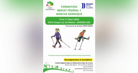 Formartion Brevet Fédéral 1 Marche Nordique Mars 2024
